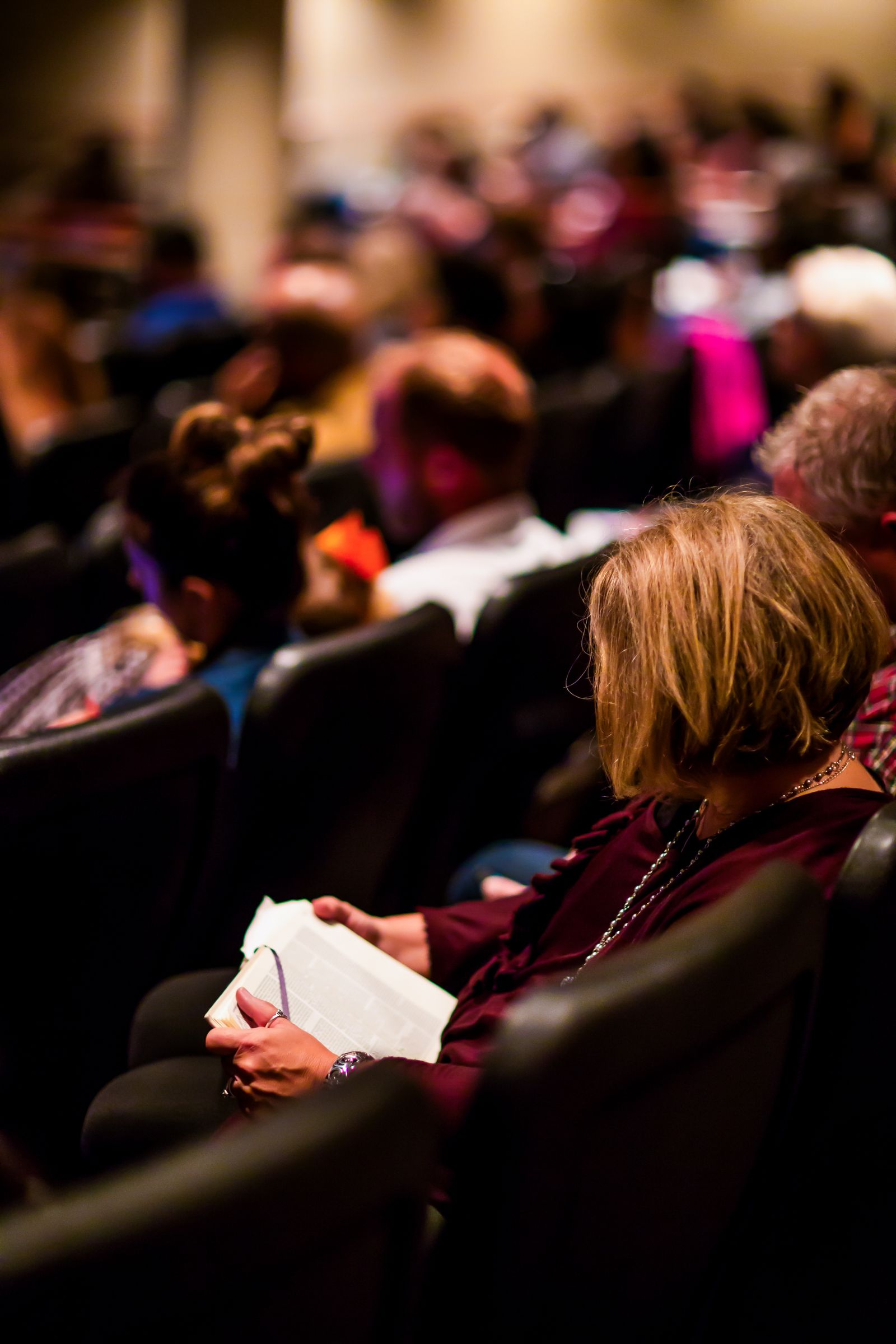 Audience attending a professional conference